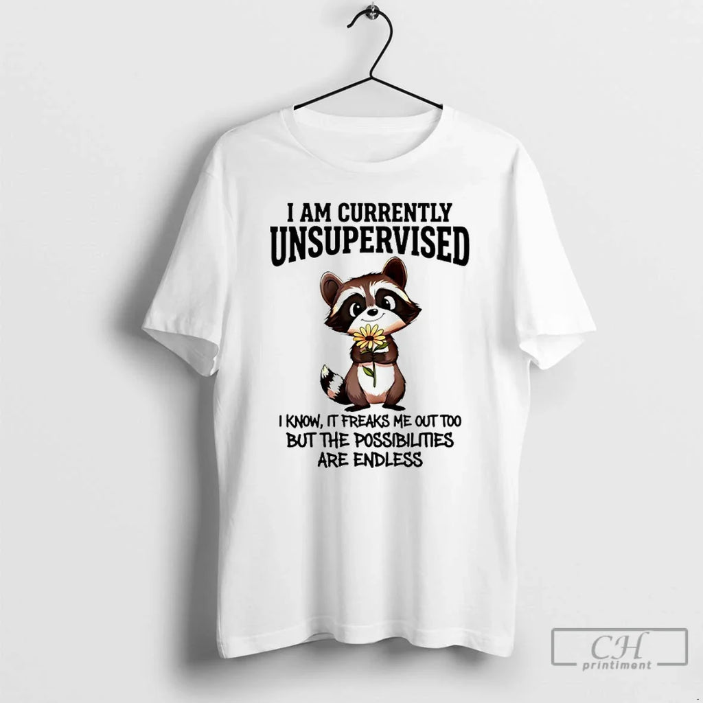 Classic Raccoon It Freaks Me Out Too But The Possibilities Are Endless T Shirts Sweater Unisex T-shirt, Sweatshirt, Hoodie, Long Sleeve Tee - T-Shirt, Sweatshirt, Hoodie