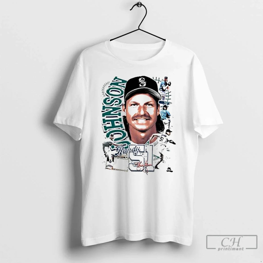 Classic Randy Johnson Picture Collage Seattle Mariners T-Shirts, Hoodie, Sweatshirt - T-Shirt, Sweatshirt, Hoodie