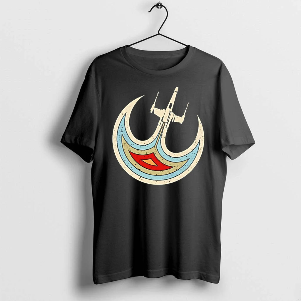 Classic Rebel Alliance Emblem And An X Wing Rebel Retro Shirts Sweater Unisex T-shirt, Sweatshirt, Hoodie, Long Sleeve Tee - T-Shirt, Sweatshirt, Hoodie