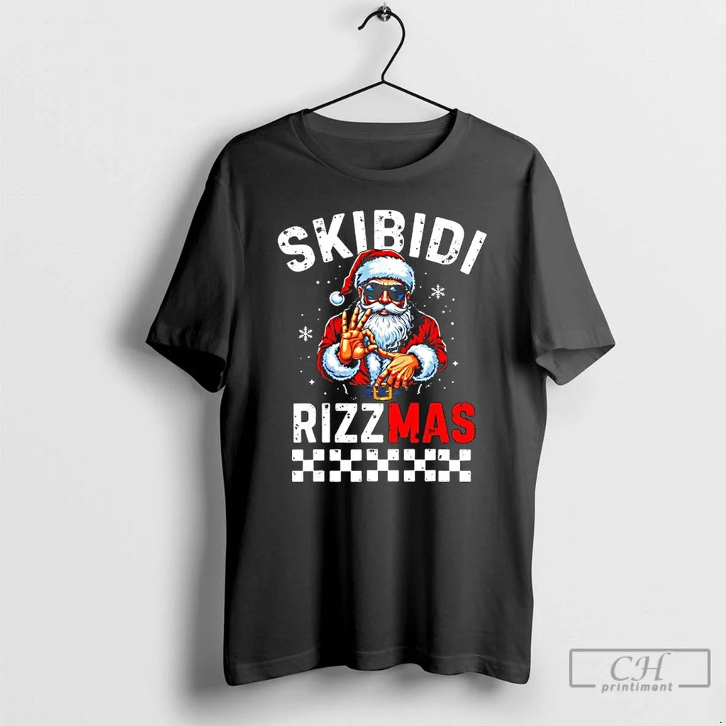 Classic Rizz Santa 6 7 Xmas Skibidi Rizzmas T-Shirts, Hoodie, Sweatshirt - T-Shirt, Sweatshirt, Hoodie