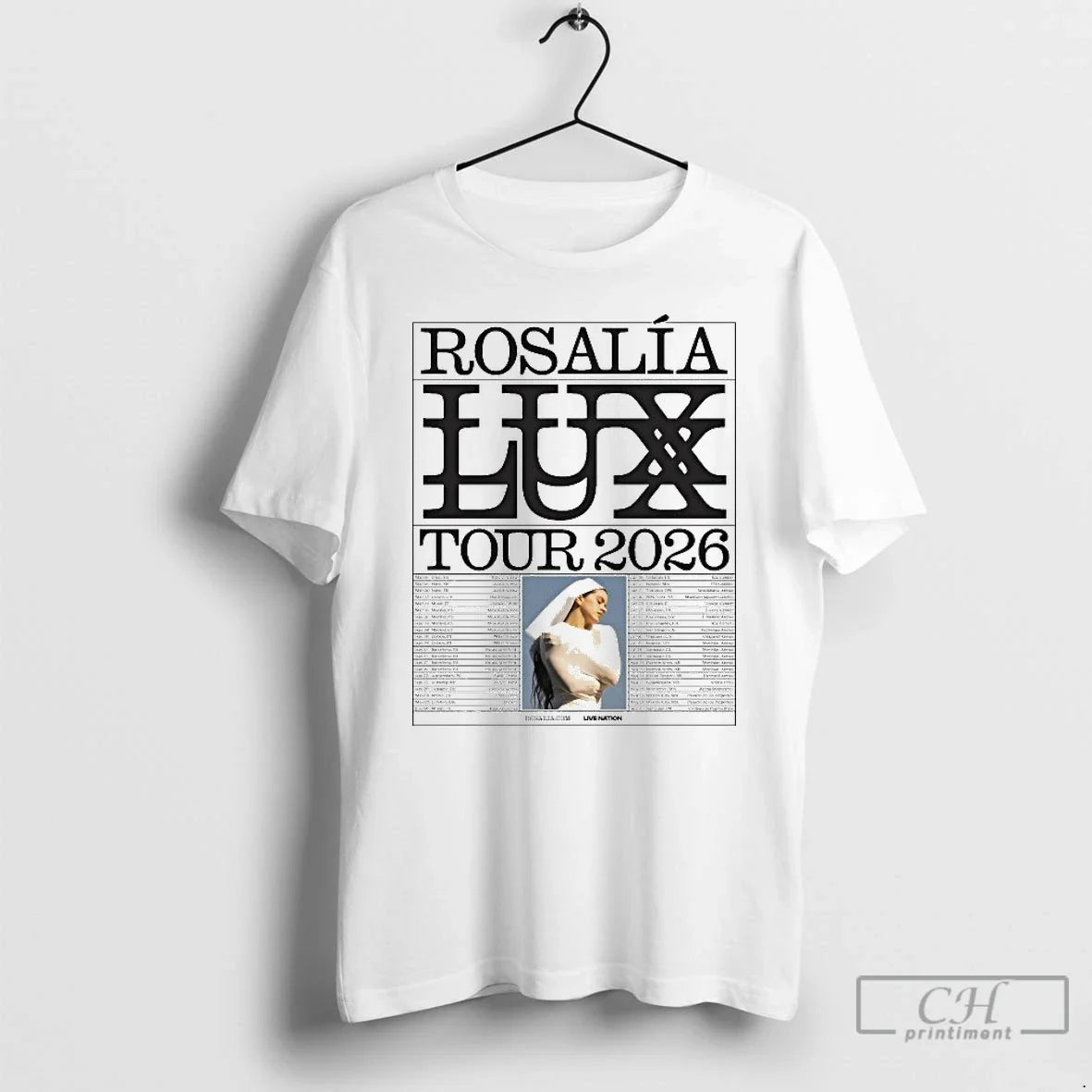 Classic Rosalia Lux Tour 2026 Europe Uk North American Dates T-Shirts, Hoodie, Sweatshirt - T-Shirt, Sweatshirt, Hoodie