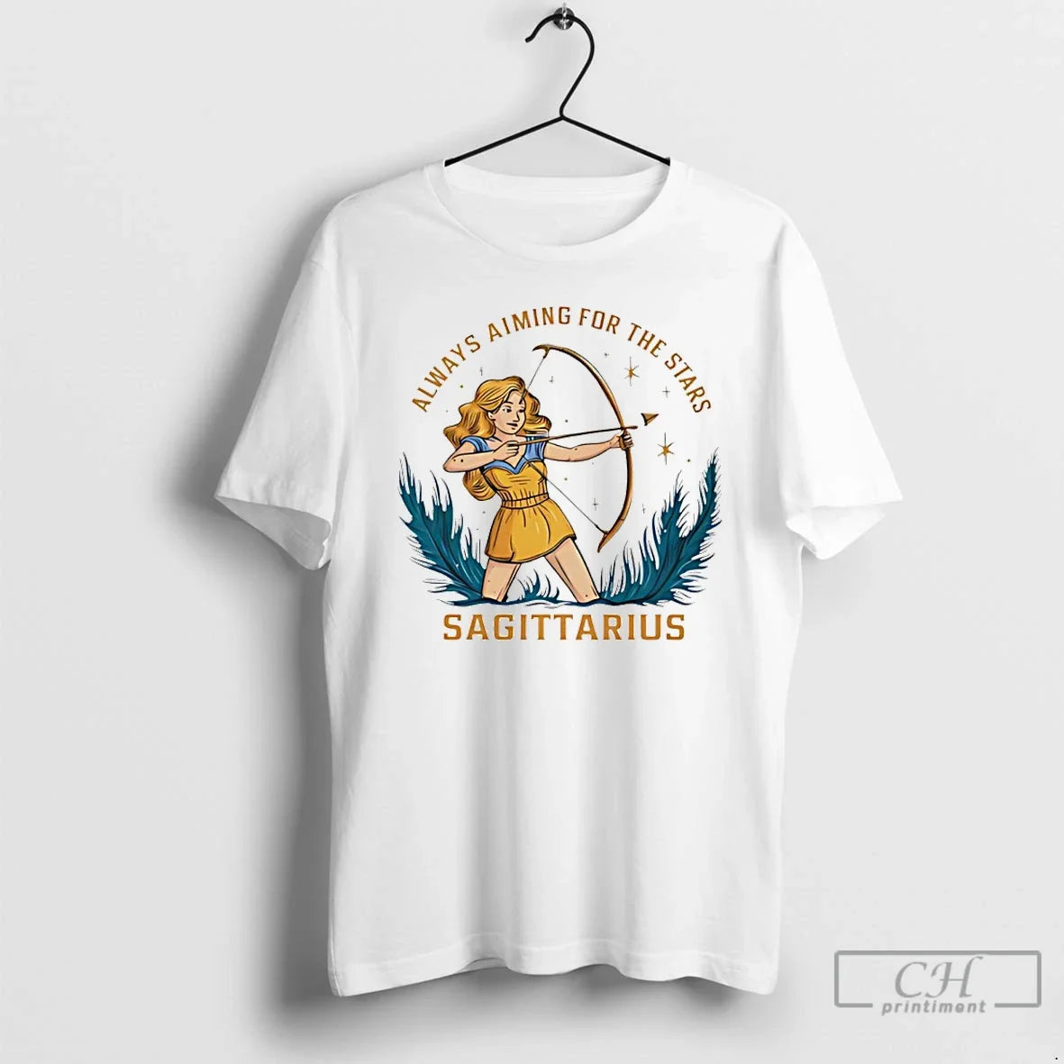 Classic Sagittarius Zodiac Always Aiming Stars Art T-Shirts, Hoodie, Sweatshirt - T-Shirt, Sweatshirt, Hoodie