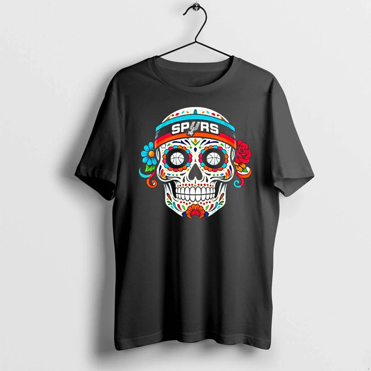 Classic San Antonio Spurs Sugar Skull Basketball Calavera Shirts Sweater Unisex T-shirt, Sweatshirt, Hoodie, Long Sleeve Tee - T-Shirt, Sweatshirt, Hoodie