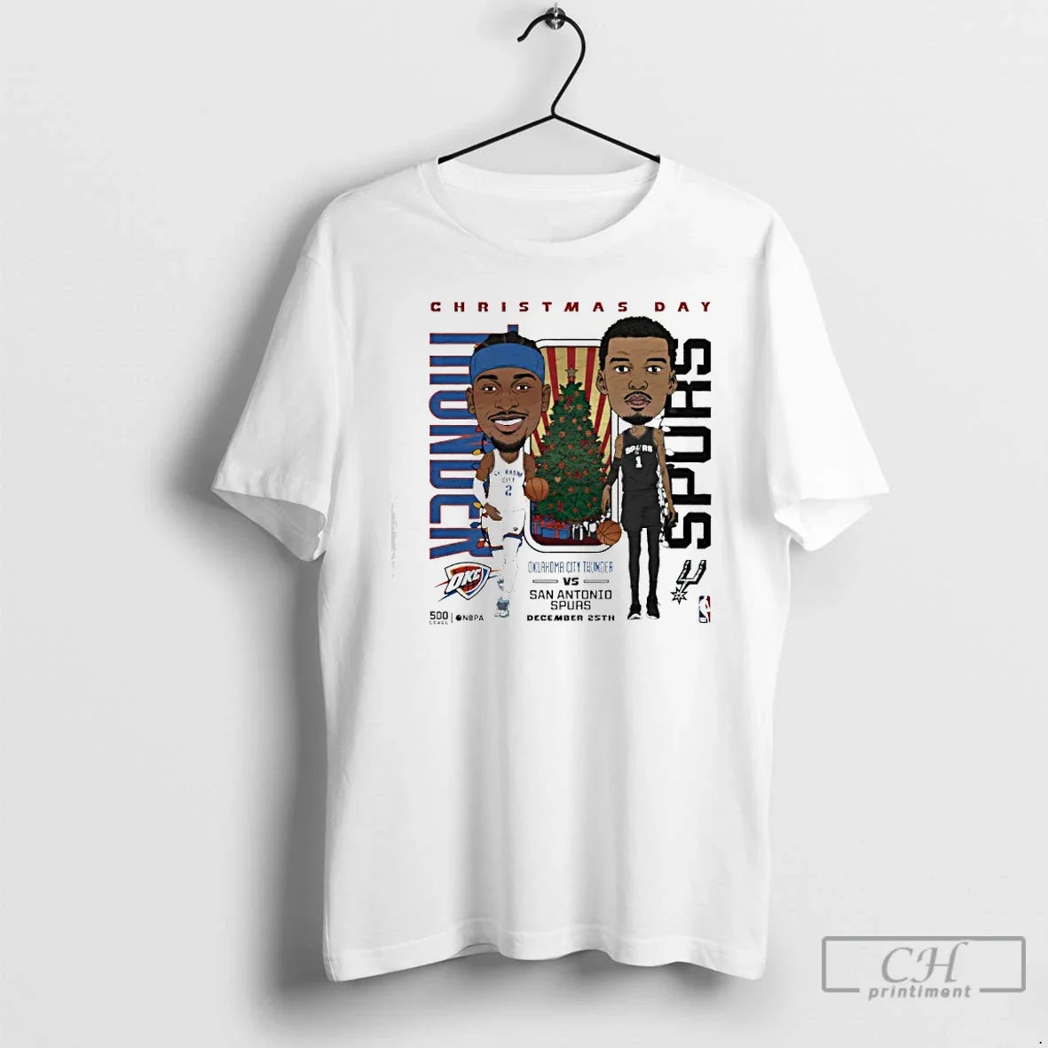 Classic San Antonio Spurs Vs Oklahoma City Thunder Nba Day Match Up T-Shirts, Hoodie, Sweatshirt - T-Shirt, Sweatshirt, Hoodie