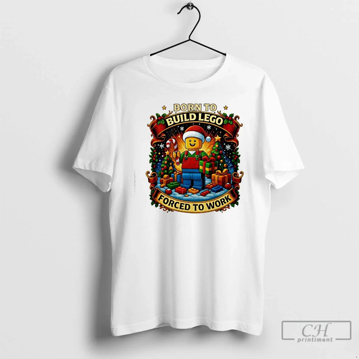 Classic Santa Lego Born Build Lego Forced Work T-Shirts, Hoodie, Sweatshirt - T-Shirt, Sweatshirt, Hoodie