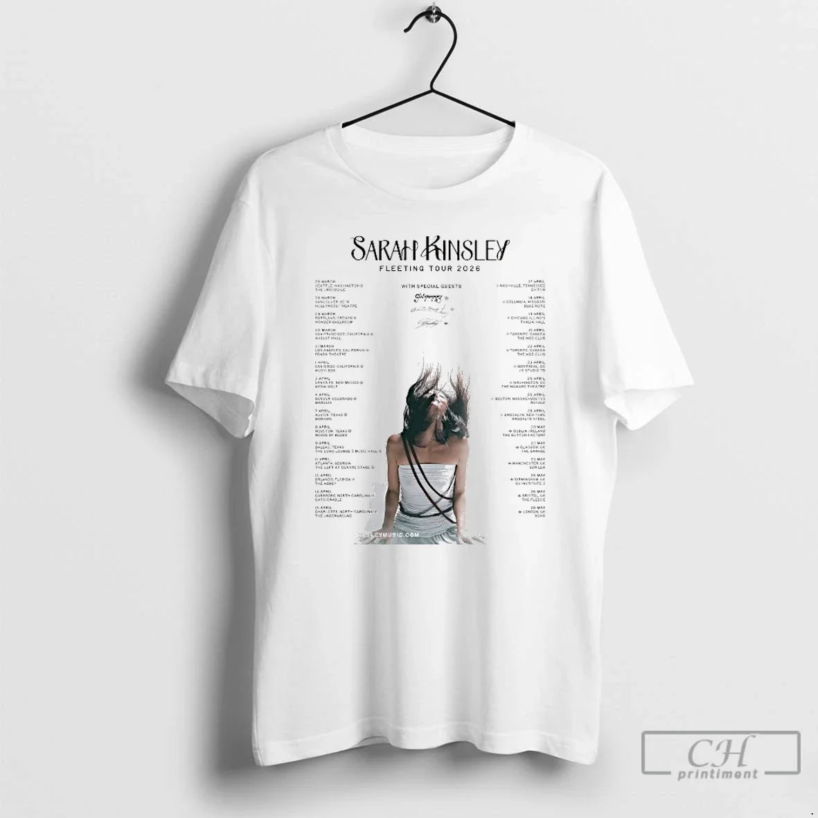 Classic Sarah Kinsley Fleeting Tour 2026 Tour Dates T-Shirts, Hoodie, Sweatshirt - T-Shirt, Sweatshirt, Hoodie