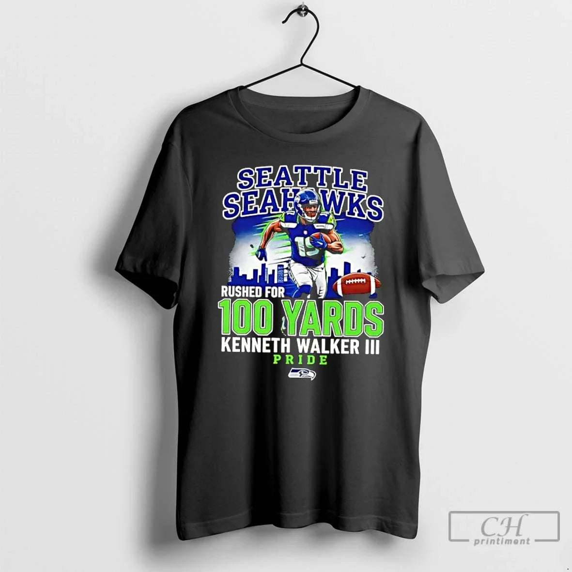 Classic Seahawks Kenneth Walker Iii Rushed 100 Yards Pride T-Shirts, Hoodie, Sweatshirt - T-Shirt, Sweatshirt, Hoodie