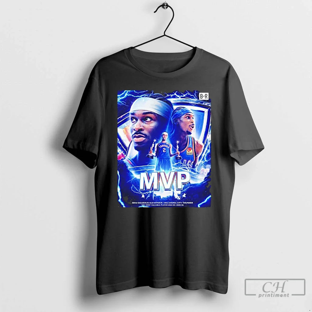 Classic Sga Back To Back Mvp Shai Gilgeous Alexander Okc Thunder Unisex T-shirt, Sweatshirt, Hoodie, Long Sleeve Tee - T-Shirt, Sweatshirt, Hoodie