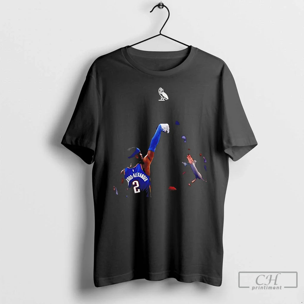 Classic Shai Gilgeous Alexander Okc Thunder X Drake Iceman Diamond Glove Unisex T-shirt, Sweatshirt, Hoodie, Long Sleeve Tee - T-Shirt, Sweatshirt, Hoodie