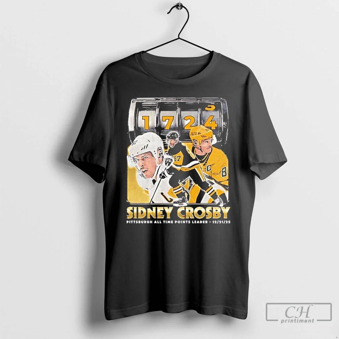 Classic Sidney Crosby Pittsburgh Penguins 1724 All Time Points Leader T-Shirts, Hoodie, Sweatshirt - T-Shirt, Sweatshirt, Hoodie