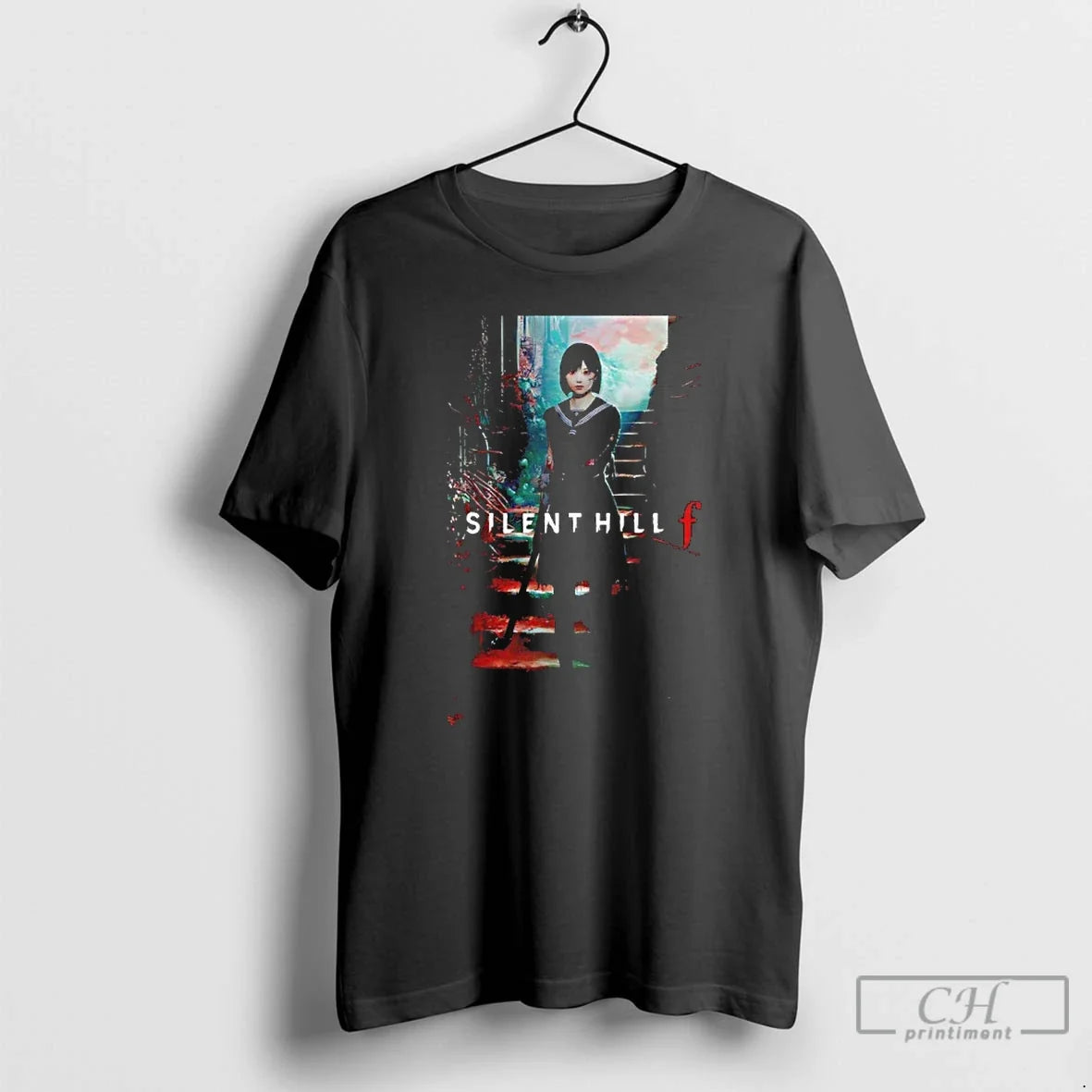 Classic Silent Hill F Psychological Horror Game Unisex T-shirt, Sweatshirt, Hoodie, Long Sleeve Tee - T-Shirt, Sweatshirt, Hoodie