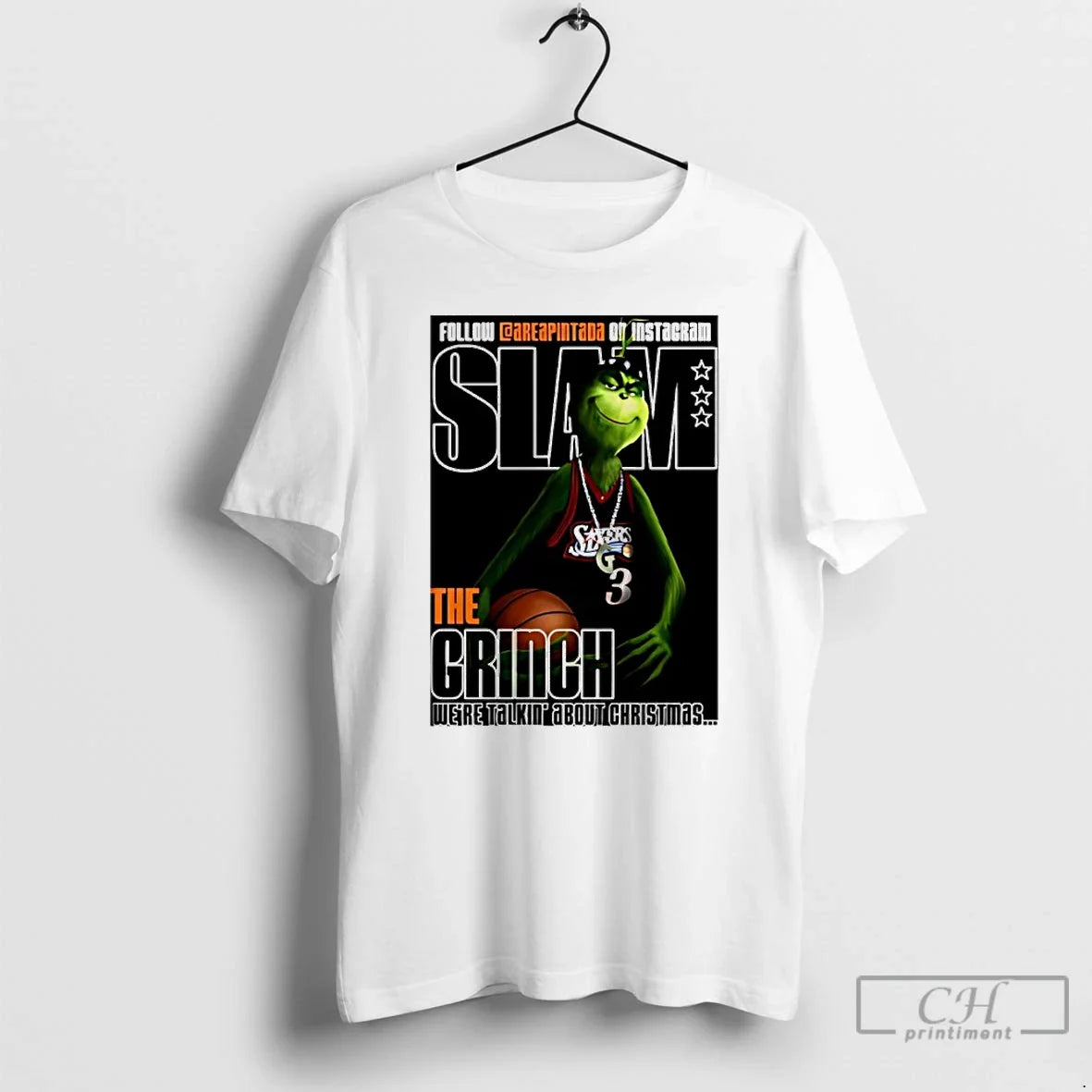 Classic Slam Allen Iverson Philadelphia 76ers Grinch Were Talkin About T-Shirts, Hoodie, Sweatshirt - T-Shirt, Sweatshirt, Hoodie