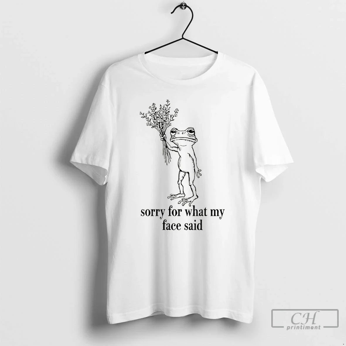 Classic Sorry For What My Face Said Funny Frog Unisex T-shirt, Sweatshirt, Hoodie, Long Sleeve Tee - T-Shirt, Sweatshirt, Hoodie
