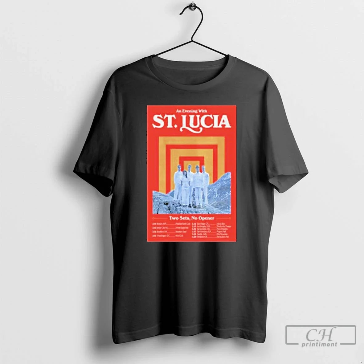 Classic St Lucia Two Sets No Opener Tour 2026 Dates T-Shirts, Hoodie, Sweatshirt - T-Shirt, Sweatshirt, Hoodie
