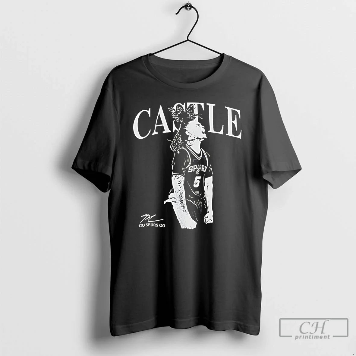 Classic Stephon Castle San Antonio Spurs Basketball Go Spurs Go Signature Unisex T-shirt, Sweatshirt, Hoodie, Long Sleeve Tee - T-Shirt, Sweatshirt, Hoodie