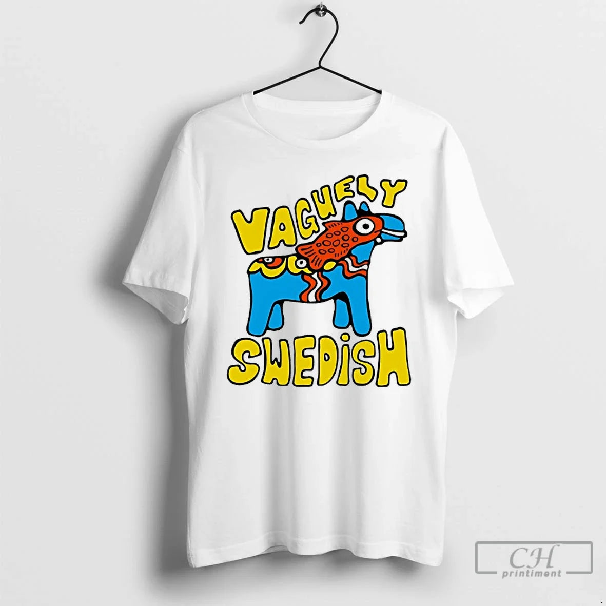 Classic Talisman Dala Horse Vaguely Swedish Unisex T-shirt, Sweatshirt, Hoodie, Long Sleeve Tee - T-Shirt, Sweatshirt, Hoodie