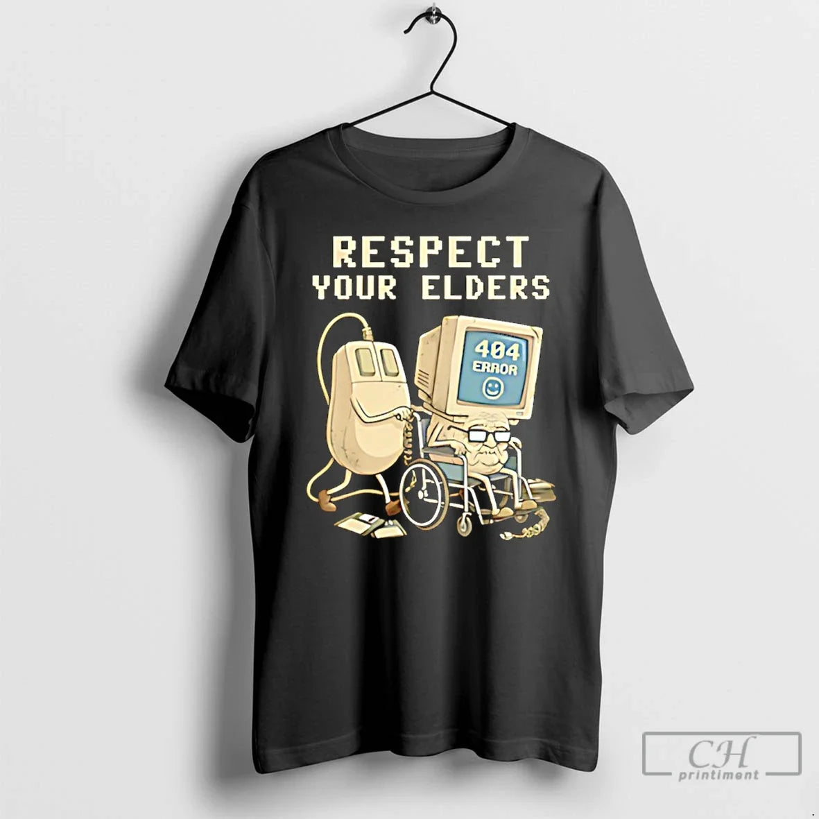 Classic Tech 404 Error Hilarious Respect Your Elders T-Shirts, Hoodie, Sweatshirt - T-Shirt, Sweatshirt, Hoodie