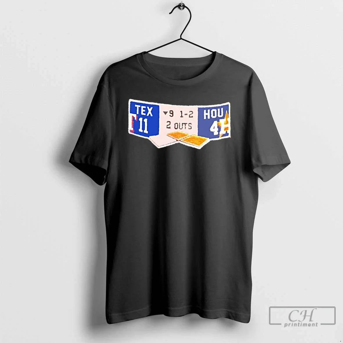 Classic Texas Rangers Vs Houston Astros 11 4 Mlb Score Unisex T-shirt, Sweatshirt, Hoodie, Long Sleeve Tee - T-Shirt, Sweatshirt, Hoodie