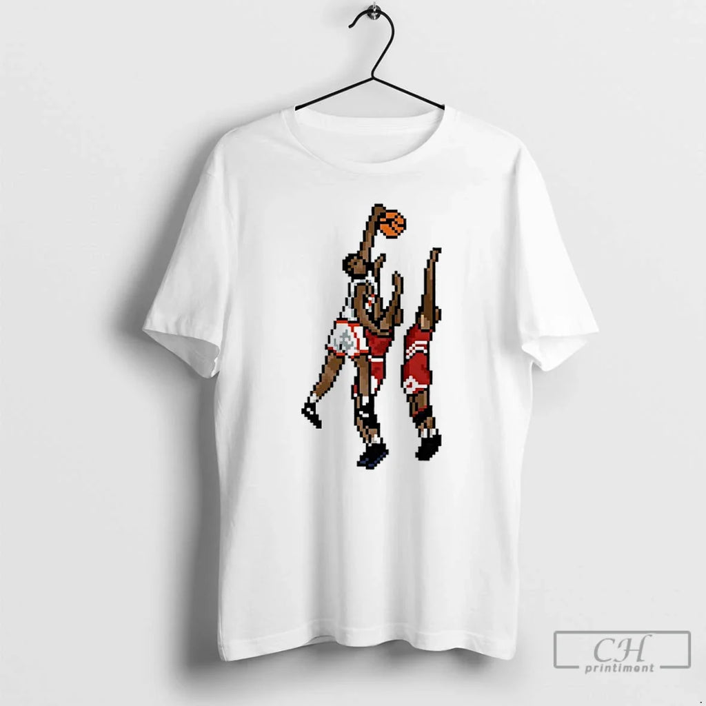 Classic The Dunk Basketball 8bit Unisex T-shirt, Sweatshirt, Hoodie, Long Sleeve Tee - T-Shirt, Sweatshirt, Hoodie
