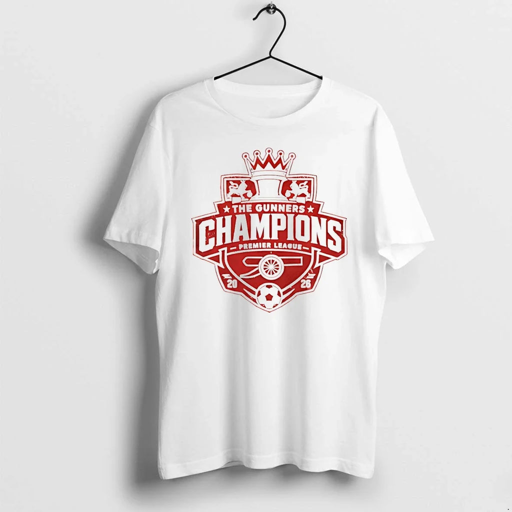 Classic The Gunners Champions Arsenal Premier League Champions 2025 26 Vintage Shirts Sweater - T-Shirt, Sweatshirt, Hoodie