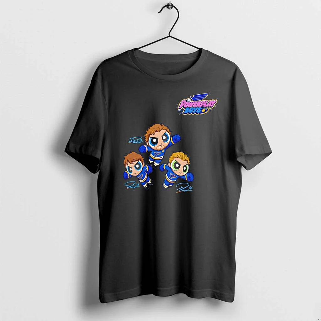 Classic The Powerplay Boys Rowdyruff Boys St Louis Blues Nhl Hockey 2026 Signature Shirts Sweater - T-Shirt, Sweatshirt, Hoodie