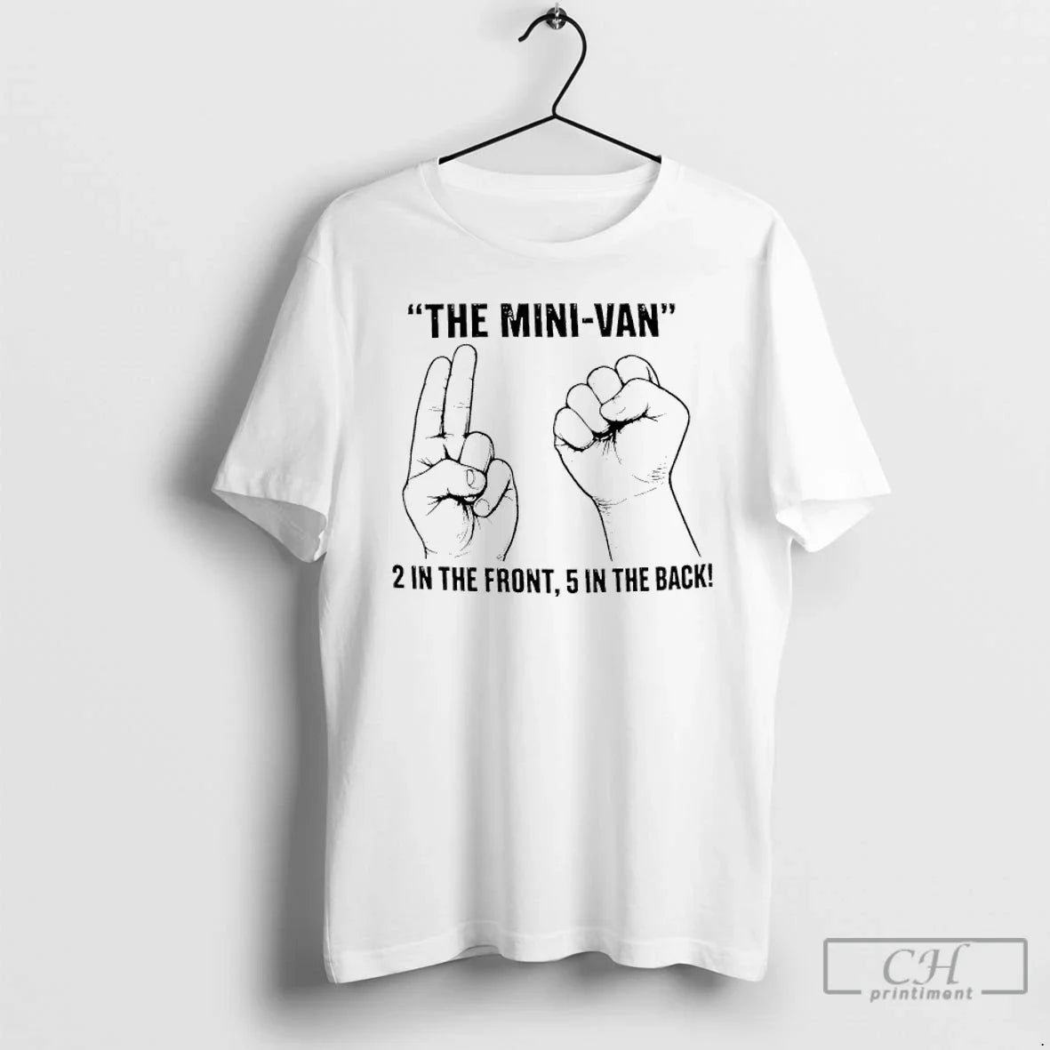 Classic The Mini Van 2 In The Front 5 In The Back T Shirts Sweater Unisex T-shirt, Sweatshirt, Hoodie, Long Sleeve Tee - T-Shirt, Sweatshirt, Hoodie