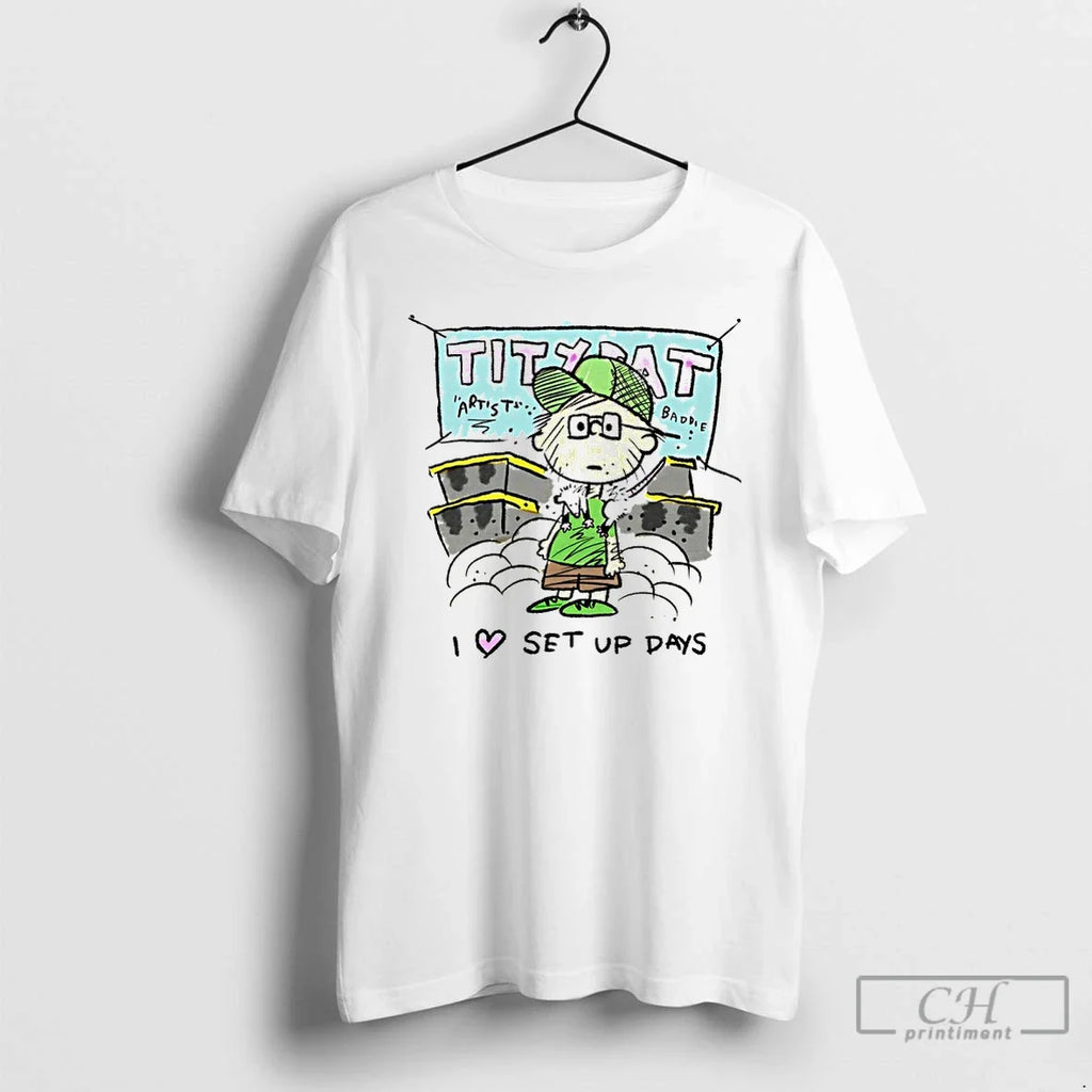 Classic Tiny Rat I Love Set Up Days Characters Unisex T-shirt, Sweatshirt, Hoodie, Long Sleeve Tee - T-Shirt, Sweatshirt, Hoodie