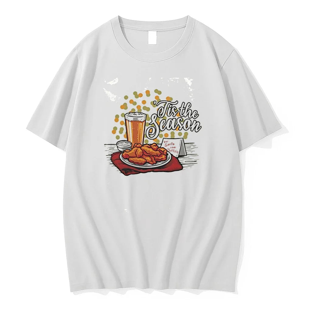 Classic Tis The Season For Santa Love Buffalo Shirts Sweater Unisex T-shirt, Sweatshirt, Hoodie, Long Sleeve Tee - T-Shirt, Sweatshirt, Hoodie