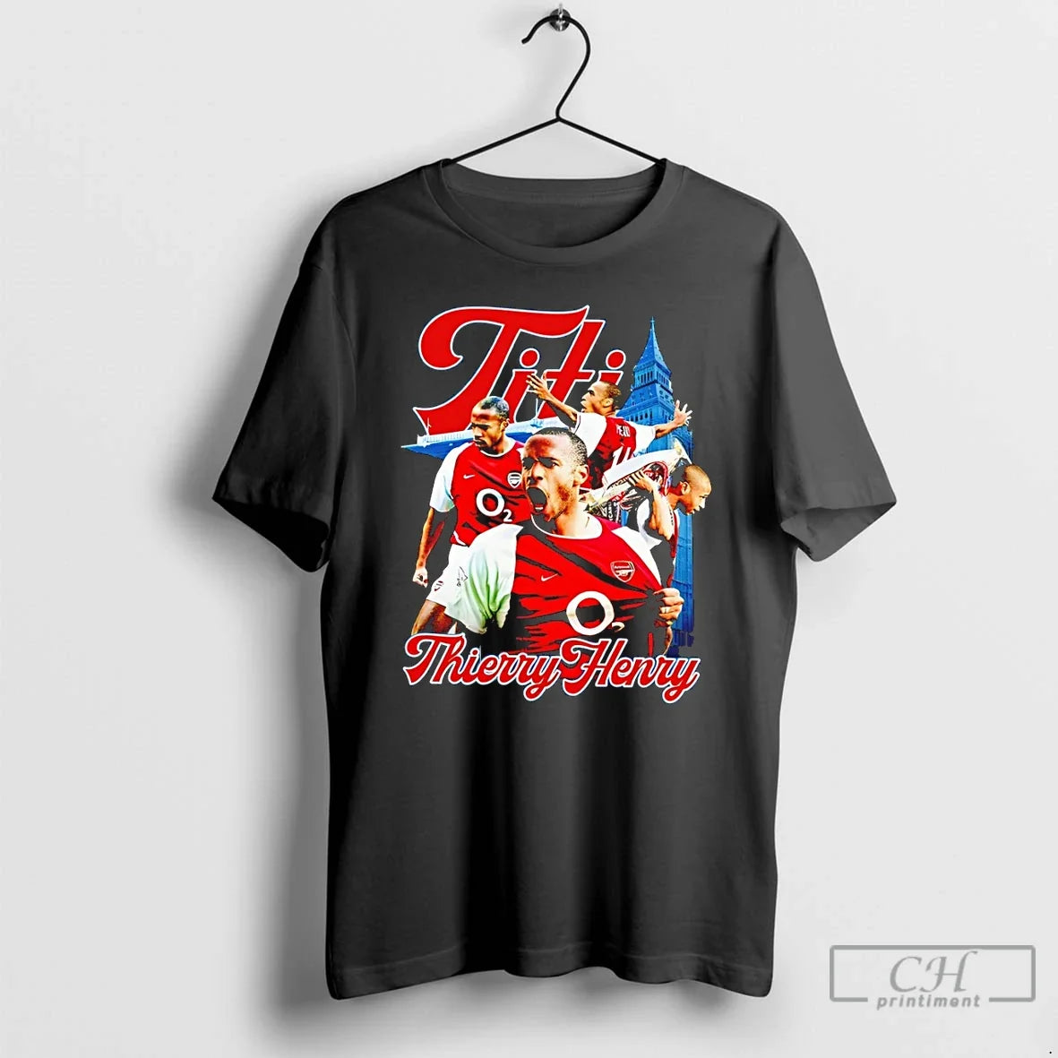 Classic Titi Thierry Henry Arsenal Fc Graphic Vintage Unisex T-shirt, Sweatshirt, Hoodie, Long Sleeve Tee - T-Shirt, Sweatshirt, Hoodie