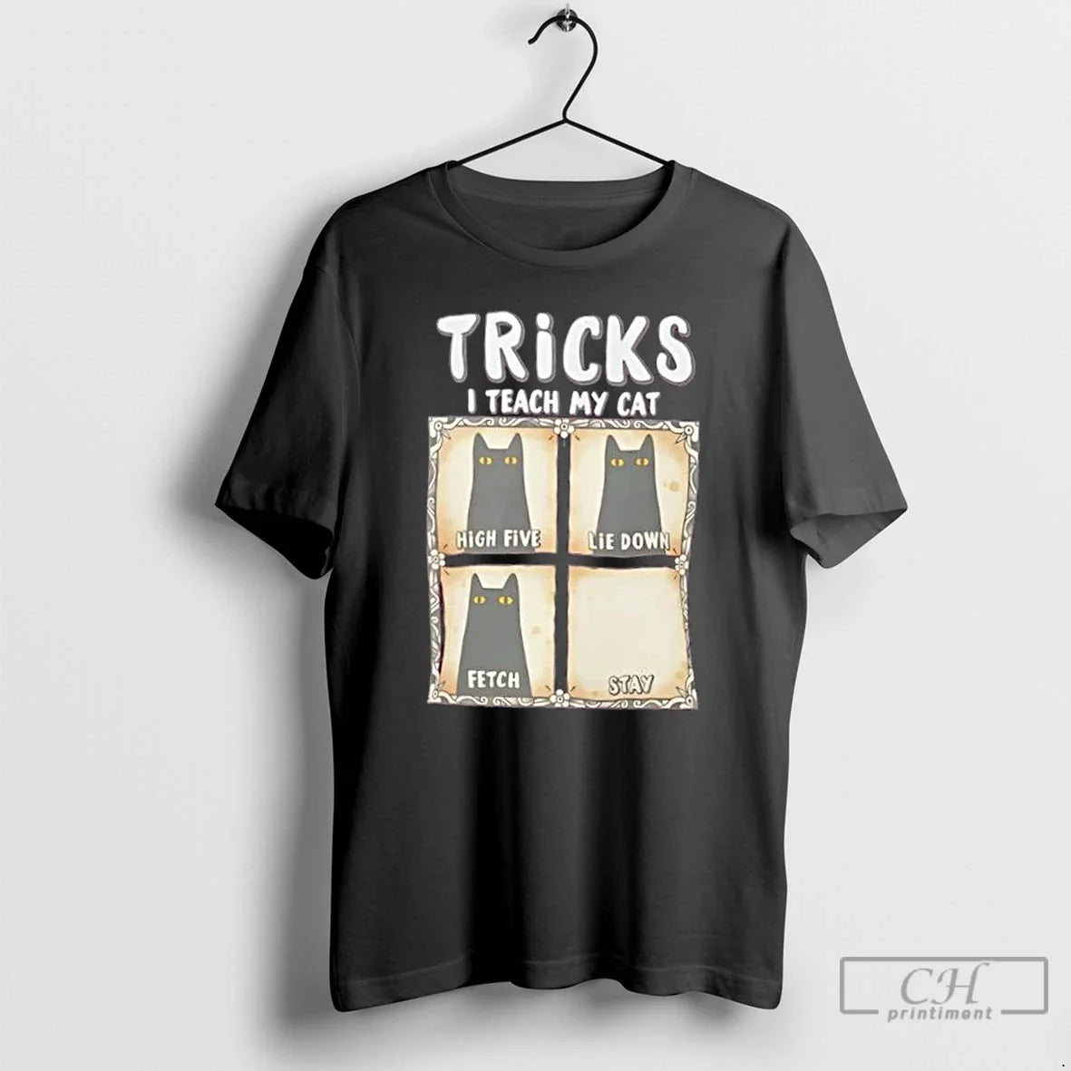 Classic Tricks I Teach My Cat Funny Cat Owner T-Shirts, Hoodie, Sweatshirt - T-Shirt, Sweatshirt, Hoodie
