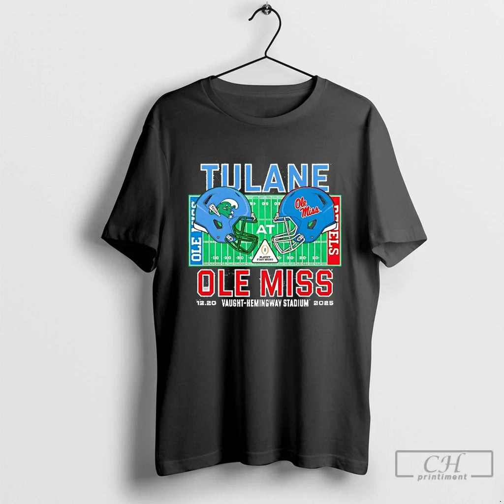 Classic Tulane Green Wave Vs Ole Miss 2025 College Football Playoff T-Shirts, Hoodie, Sweatshirt - T-Shirt, Sweatshirt, Hoodie