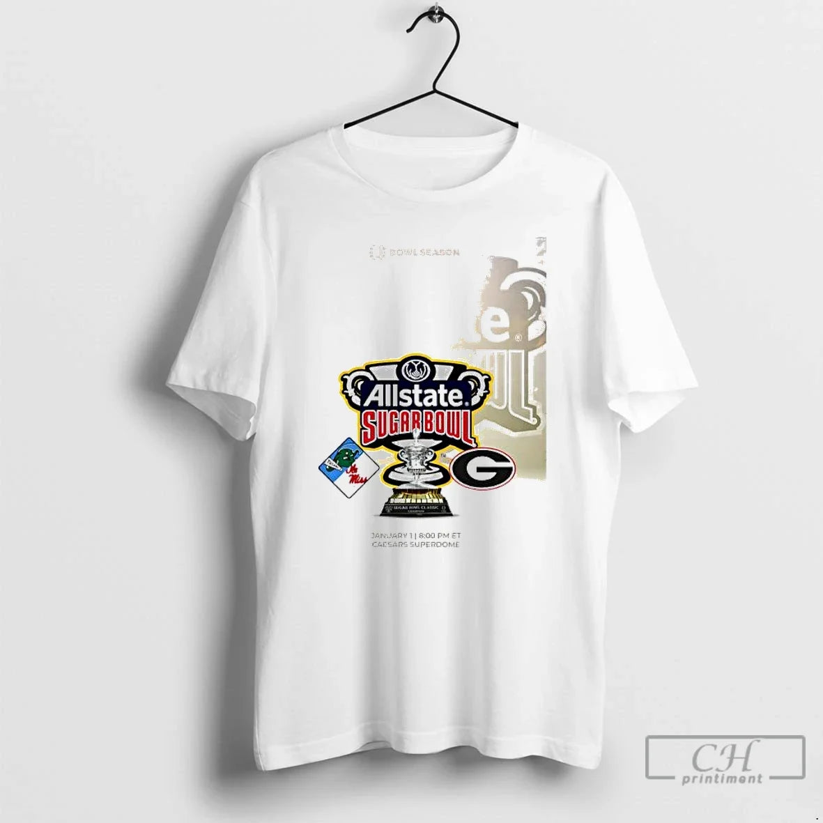 Classic Tulane Ole Miss Vs Georgia Allstate Sugar Bowl 2026 T-Shirts, Hoodie, Sweatshirt - T-Shirt, Sweatshirt, Hoodie