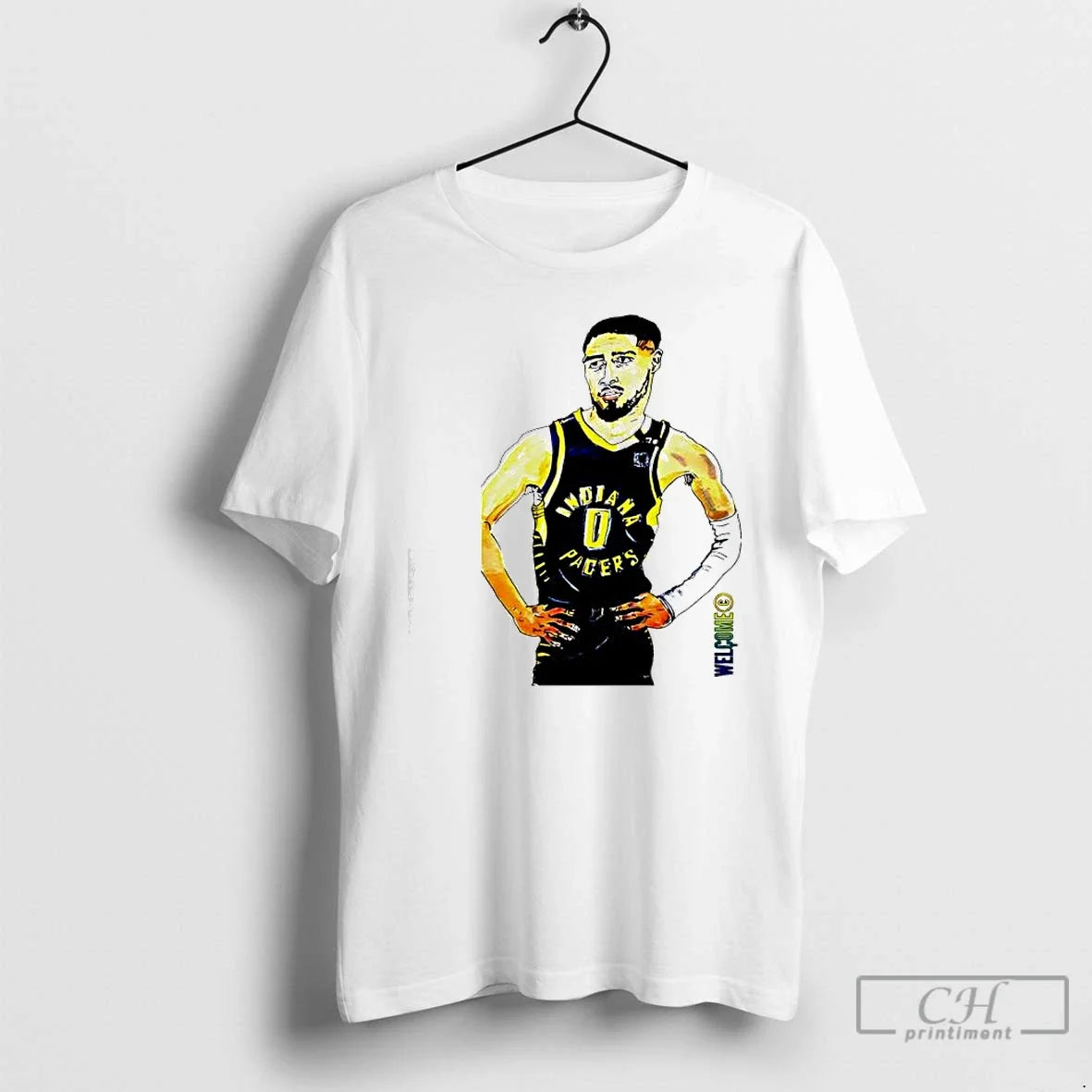 Classic Tyrese Haliburton Indiana Pacers Basketball Player Wall T-Shirts, Hoodie, Sweatshirt - T-Shirt, Sweatshirt, Hoodie