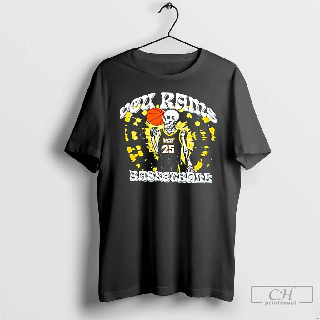 Classic Vcu Rams Basketball Skeleton T-Shirts, Hoodie, Sweatshirt - T-Shirt, Sweatshirt, Hoodie