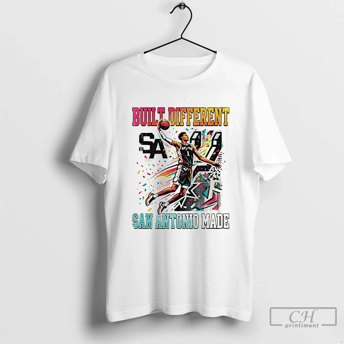 Classic Victor Wembanyama Built Different San Antonio Made Spurs Basketball Wemby Era 2026 T Shirts - T-Shirt, Sweatshirt, Hoodie