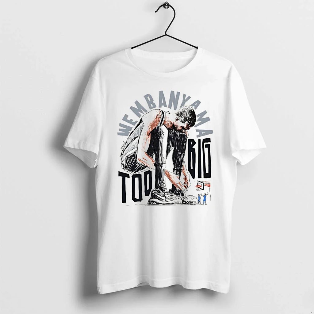 Classic Victor Wembanyama San Antonio Spurs Basketball Too Big Art Cartoon Shirts Sweater Unisex T-shirt, Sweatshirt, Hoodie, Long Sleeve Tee - T-Shirt, Sweatshirt, Hoodie