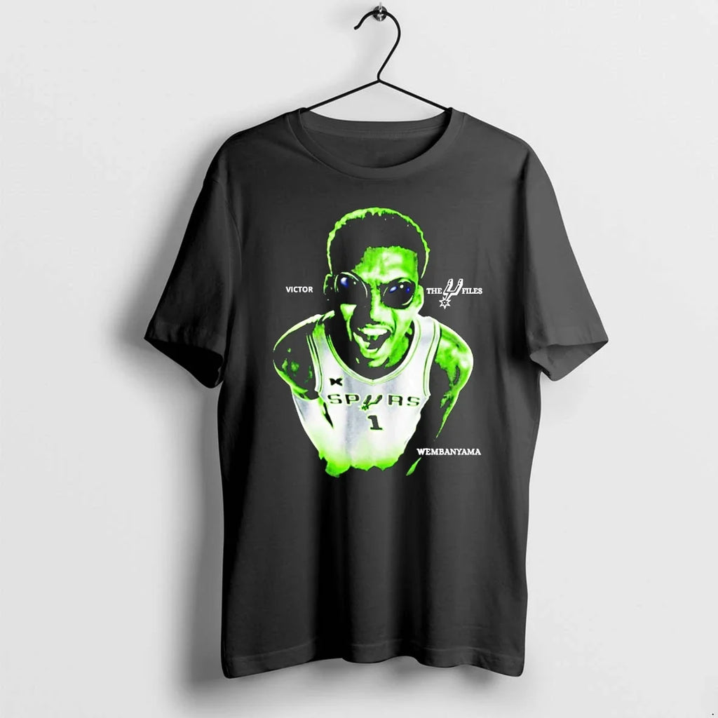 Classic Victor Wembanyama Spurs Inspired The Alien Wemby Basketball The X Files Shirts Sweater - T-Shirt, Sweatshirt, Hoodie