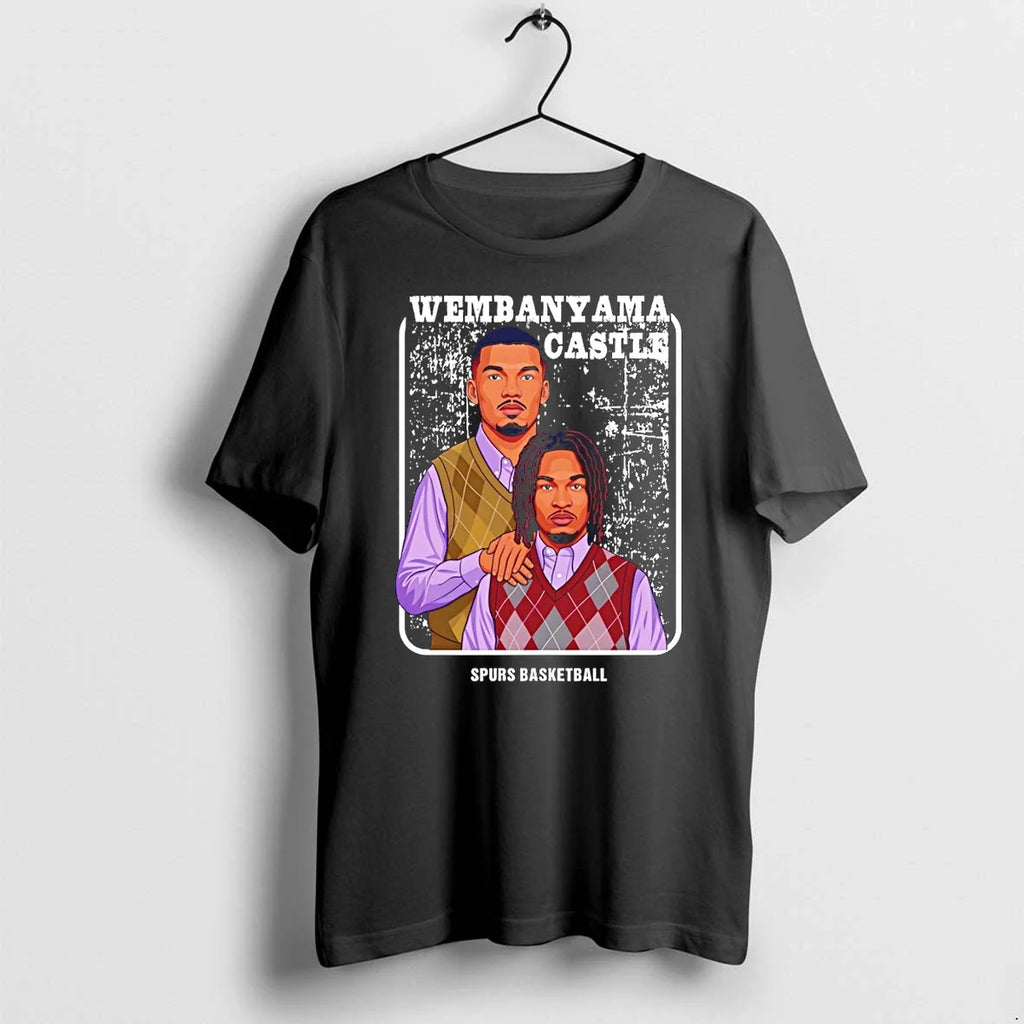 Classic Wembanyama And Castle Step Brothers San Antonio Spurs Basketball Vintage Nba 2026 Shirts Sweater - T-Shirt, Sweatshirt, Hoodie