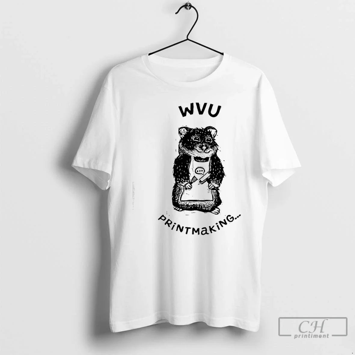 Classic West Virginia University Wvu Engraved Hamster Chef Printmaking T-Shirts, Hoodie, Sweatshirt - T-Shirt, Sweatshirt, Hoodie