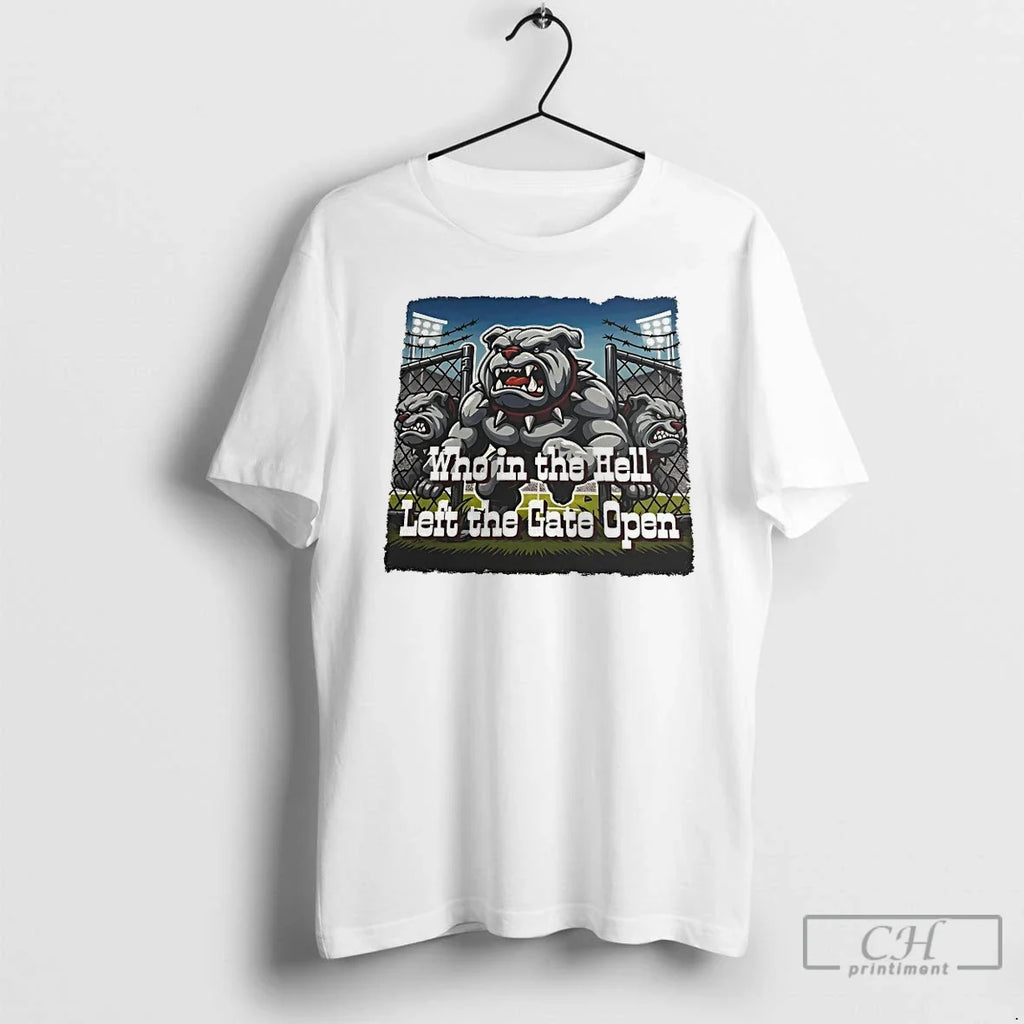 Classic Who Hell Left Gate Open Bulldogs T-Shirts, Hoodie, Sweatshirt - T-Shirt, Sweatshirt, Hoodie