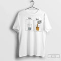 Classic Yes Water Glass But Life Beer Half Full Glass T-Shirts, Hoodie, Sweatshirt - T-Shirt, Sweatshirt, Hoodie