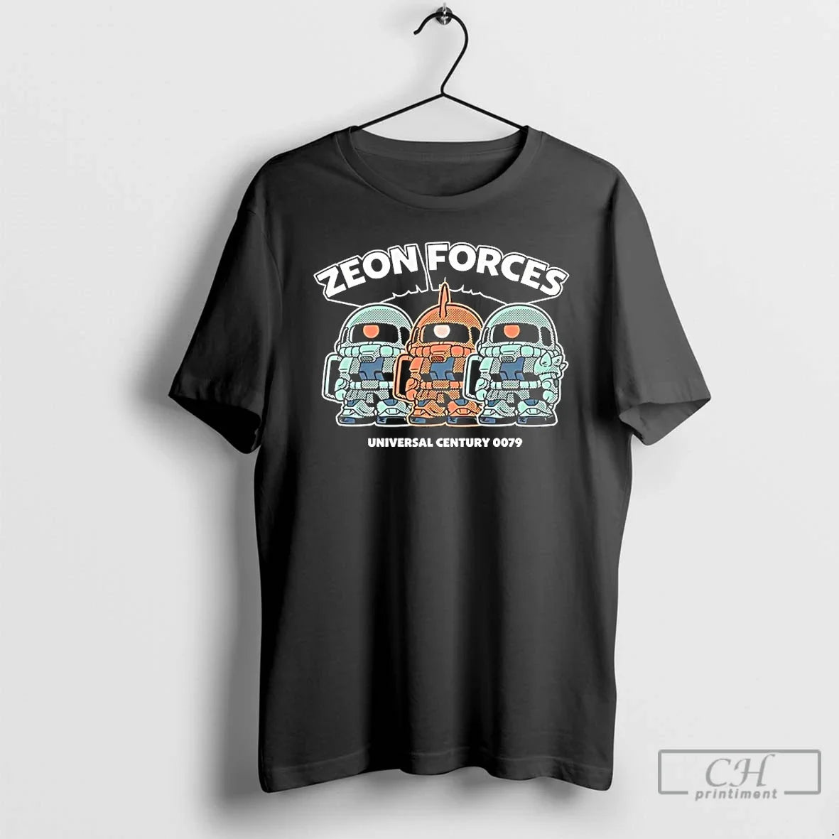 Classic Zeon Forces Universal Century 0079 Zaku Ii Unisex T-shirt, Sweatshirt, Hoodie, Long Sleeve Tee - T-Shirt, Sweatshirt, Hoodie