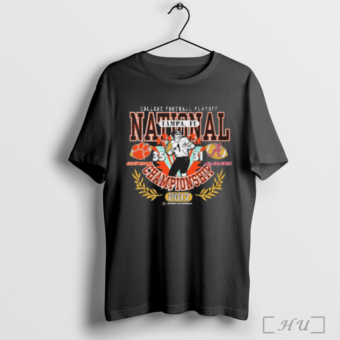Clemson Vs Alabama 2017 Cfp National Championship Game Matchup T Shirt Unisex T-shirt, Sweatshirt, Hoodie, Long Sleeve Tee - T-Shirt, Sweatshirt, Hoodie
