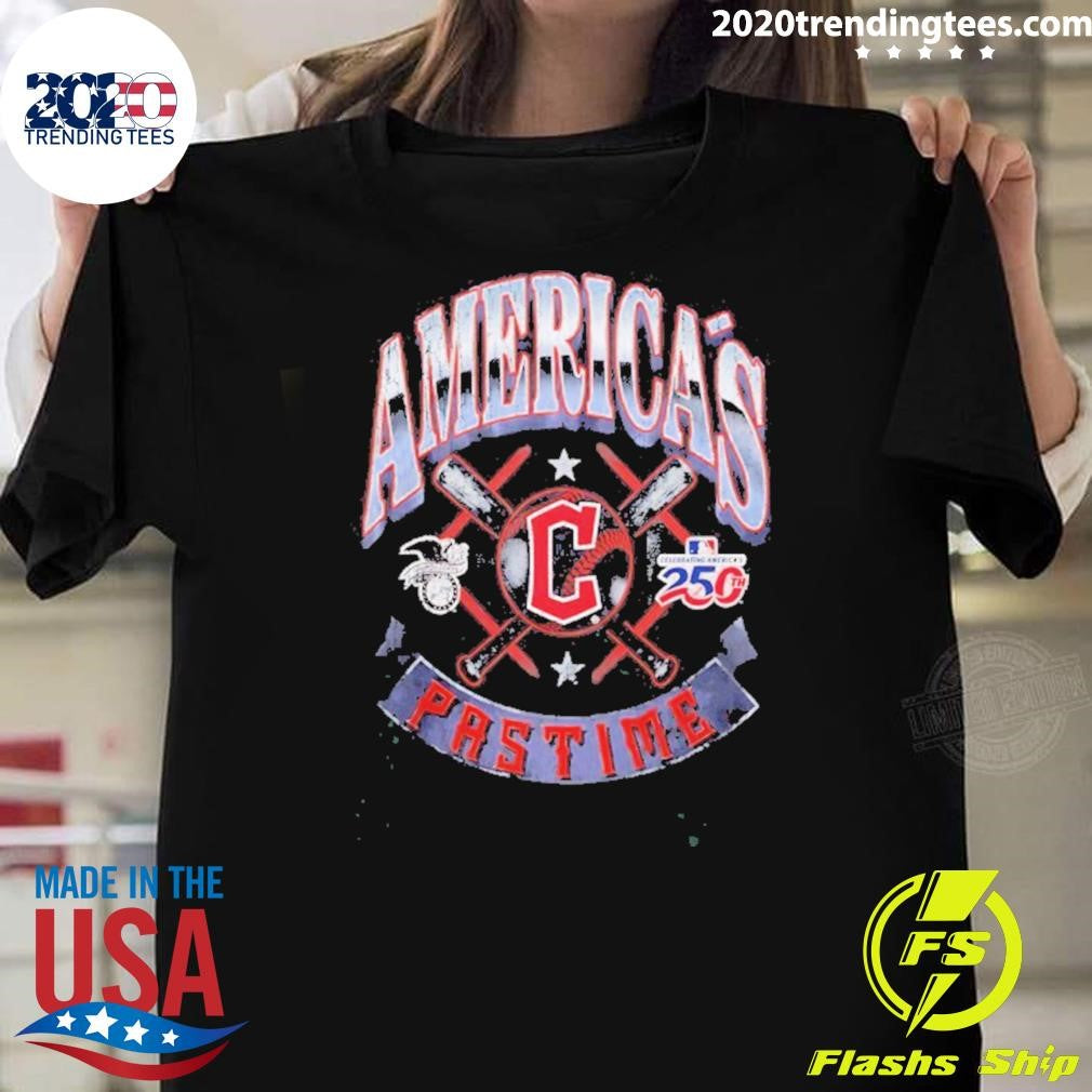 Cleveland Guardians 250th Celebrating Americas Pastime Shirt Unisex T-shirt, Sweatshirt, Hoodie, Long Sleeve Tee - T-Shirt, Sweatshirt, Hoodie
