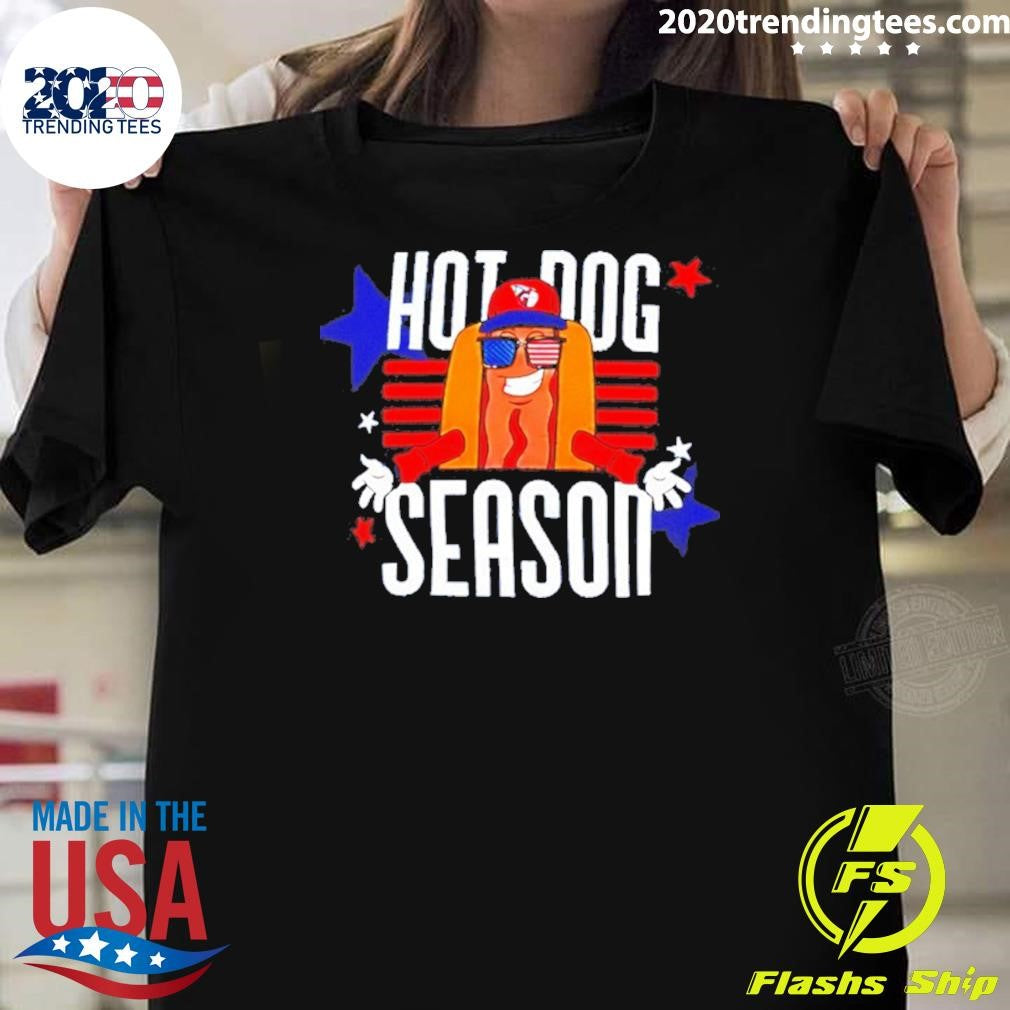 Cleveland Guardians Hot Dog Season Mustard Shirt Unisex T-shirt, Sweatshirt, Hoodie, Long Sleeve Tee - T-Shirt, Sweatshirt, Hoodie