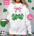 Clover Bow Comfort Colors St Patrick'S Day Cute T-Shirts, Hoodie, Sweatshirt - T-Shirt, Sweatshirt, Hoodie