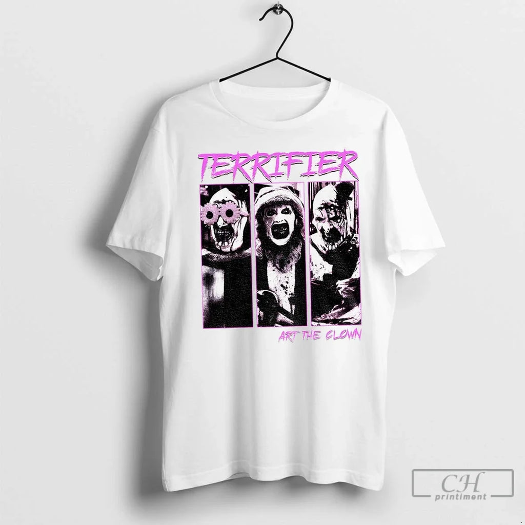 Clown Terrifier Art The Clown Scary Horror Clown Spooky Halloween T Shirts Unisex T-shirt, Sweatshirt, Hoodie, Long Sleeve Tee - T-Shirt, Sweatshirt, Hoodie