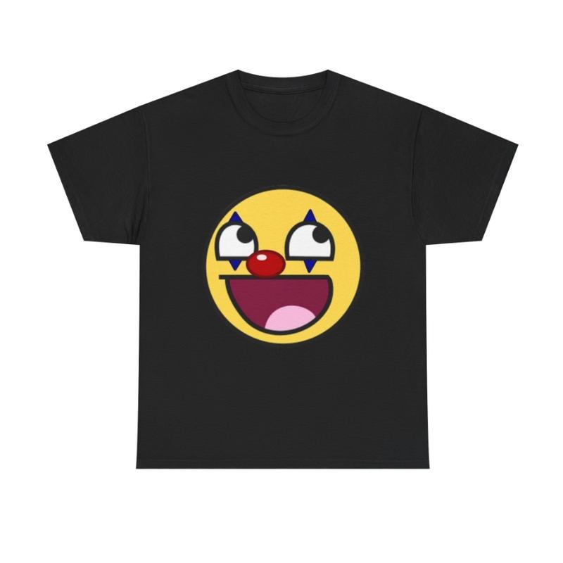 Clowny Smiley Cute Emoji Fun Cartoon Streetwear Statement Emo Scene Clothes Affliction Shirt Streetwear Y2k Shirt T-Shirts, Hoodie, Sweatshirt - T-Shirt, Sweatshirt, Hoodie
