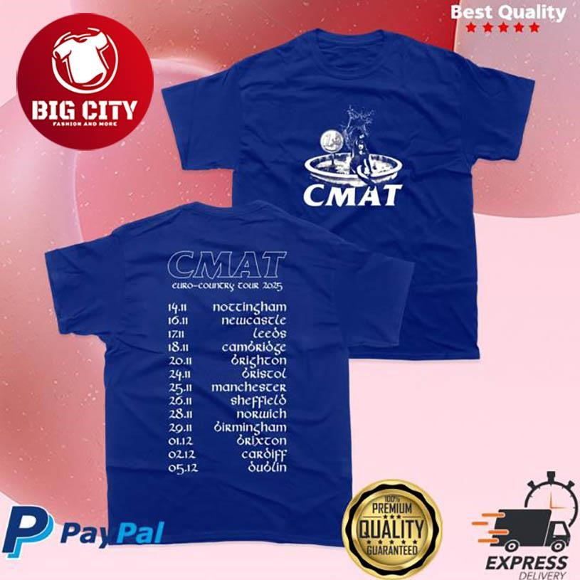 Cmat 2025 Euro-Country Tour Two Sided Shirt Unisex T-shirt, Sweatshirt, Hoodie, Long Sleeve Tee - T-Shirt, Sweatshirt, Hoodie