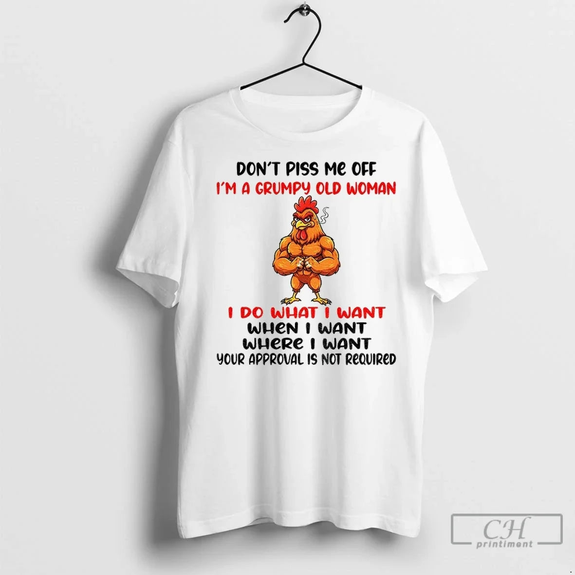 Cock Gym Dont Piss Me Off Im A Grumpy Old Woman I Do What Unisex T-shirt, Sweatshirt, Hoodie, Long Sleeve Tee - T-Shirt, Sweatshirt, Hoodie